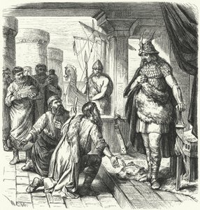 Slavic Envoys Before Rurik, Prince of Kievan Rus, 9th Century by German School