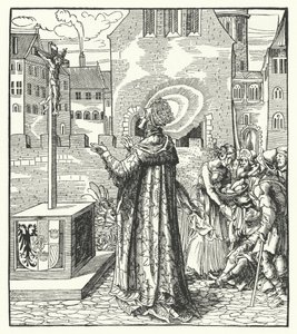 St. Adelaide of Italy, Second Wife of Holy Roman Emperor Otto the Great (engraving) by German School