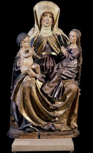 St Anne with Virgin and Child (sculpture by Southern Swabia school)