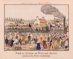Steam Railway between Berlin and Potsdam by German School