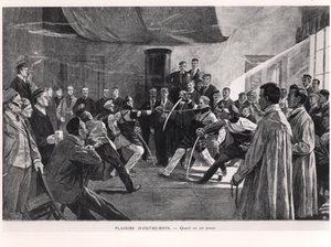 Student or Mensur duelling, early 20th century by German School