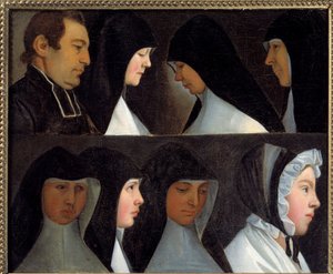Studies of postulant and novice nuns of the Order of St. Benedictine by German School