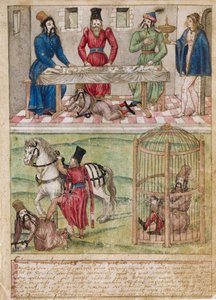 Sultan Bayezid I (c. 1360-1389) Captured by Tamerlane (1336-1405) after the Battle of Ankara in 1402