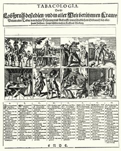 Tabacologia (engraving) by German School
