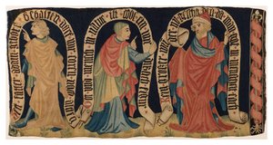 Tapestry Fragment Depicting Three Prophets, from Franconia by German School