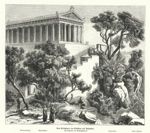 Temple of Poseidon, Kalaureia, Greece, where Demosthenes took sanctuary before taking poison in 322 BC by German School