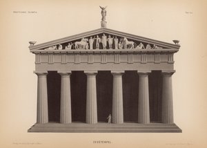 Temple of Zeus, Olympia, Greece by German School