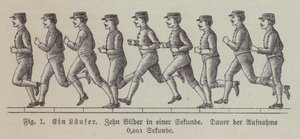 Ten Pictures of a Running Man Taken in One Second by German School
