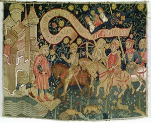 The Arrival of Joan of Arc at the Castle of Chinon on the 6th of March, 1423, received by Charles VII by German School