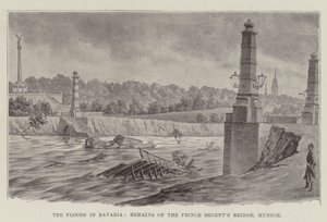 The Floods in Bavaria, Remains of the Prince Regent