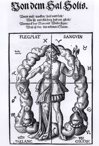 The Four Humours, from Quinta Essentia by Leonhart Thurneisser zun Thurn published in Leipzig, 1574 by German School
