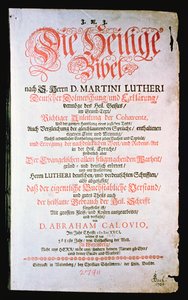 The Holy Bible, Vol. I.