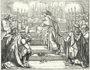 The Holy Roman Emperor Otto III at the Tomb of St Adalbert of Prague by German School