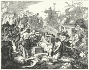 The Jews Being Taken in Captivity in Babylon