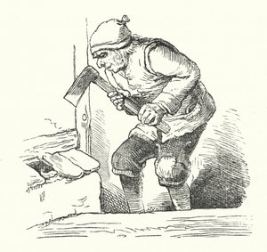 The Man And The Snake by German School