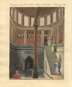 The Nilometer on the island of Rawda near Cairo by German School
