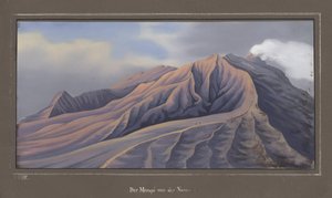 The North Side of the Merapi as Seen from 4686 Feet, November 1836, Pl.VII from Topographischer und Naturwissenschaftlicher Atlas zur Reise durch Java, by Dr. Fr. Junghuhn, Magdeburg, 1845