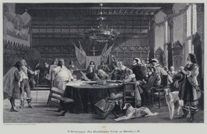 The Peace of Westphalia ending the Thirty Years War, Munster, Germany by German School