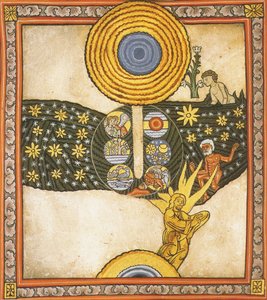 The Redeemer. Miniature from Liber Scivias by Hildegard of Bingen, c.1175 by German School