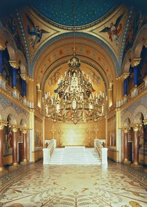 The Throne Room from the north by German School