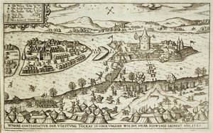 The Town of Tokay Recovered from the Turks by Herr Schwendi in 1565, Illustration from a Book on the Ottoman Campaigns in Europe, Engraved by Paul Furst by German School