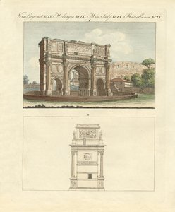 The Triumphal Arch of Emperor Constantin in Rome