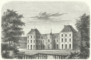 The Tuileries Palace, Paris, in 1799 by German School