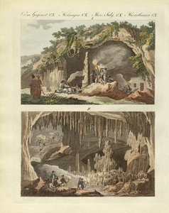 The Cave of Antiparos by German School