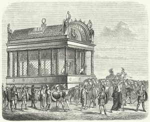 The Funeral Carriage of Alexander the Great by German School