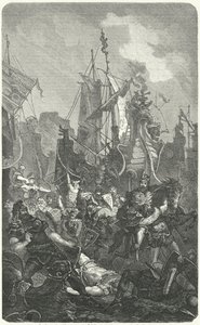 The landing of the Vandals in Africa, 429 by German School