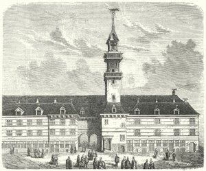 The original Royal Exchange, London (engraving) by German School