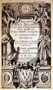 Title page of Opera Omnia of Robert Bellarmine, edition published in Cologne in 1620