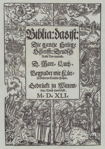 Title Page of a 1541 Edition of Martin Luther