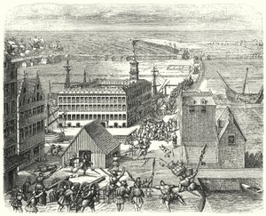 Trading post of the Hanseatic League in Antwerp by German School