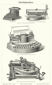 Typewriters by German School
