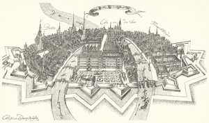 View of Berlin from the 17th Century (engraving) by German School
