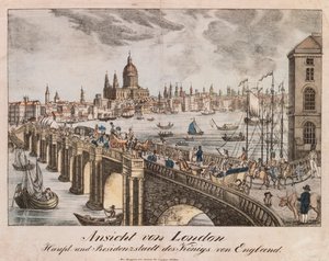 View of London, from Neuruppiner Bilderbogen, 1830