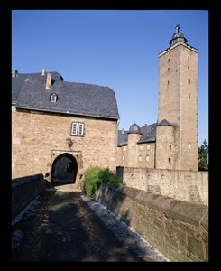 View of Steinau Castle by German School