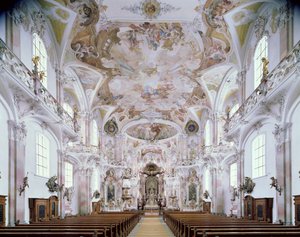 View of the interior by German School
