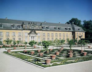 View of the orangery of the Herrenhausen, laid out 1720-23 by German School