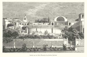 Villa of the Roman Emperor Hadrian at Tivoli, Italy by German School