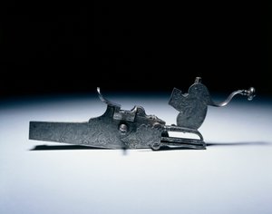 Wheel-lock from a hunting rifle by German School