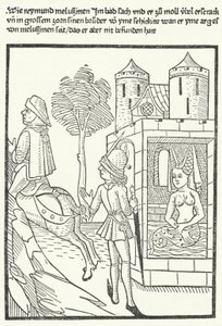 Woodcut depicting a scene from the legend of Melusine by German School