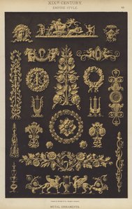 19th Century, Empire Style, Metal Ornaments by German School