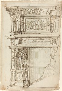 Palatial Mantelpiece with a Scene of Ancient Sacrifice