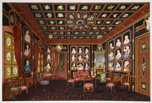 Conversation Salon in Villa Lazarovich, Trieste Residence of Maximilian of Habsburg by Germano Prosdocimi