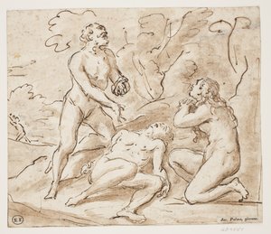 Adam and Eve Lamenting Over Abel’s Body