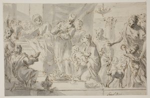 The Presentation in the Temple by Gerolamo Brusaferro