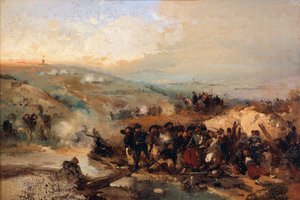 Capture of the Tower of Malakoff by Gerolamo Induno