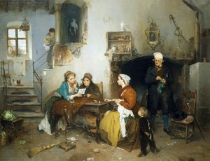 Letter from camp by Gerolamo Induno